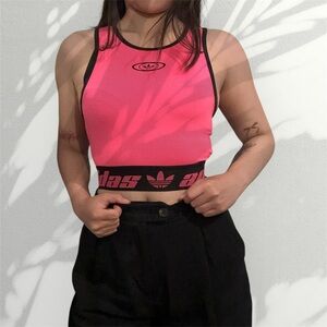Adidas Women's Bright Pink Tank Top